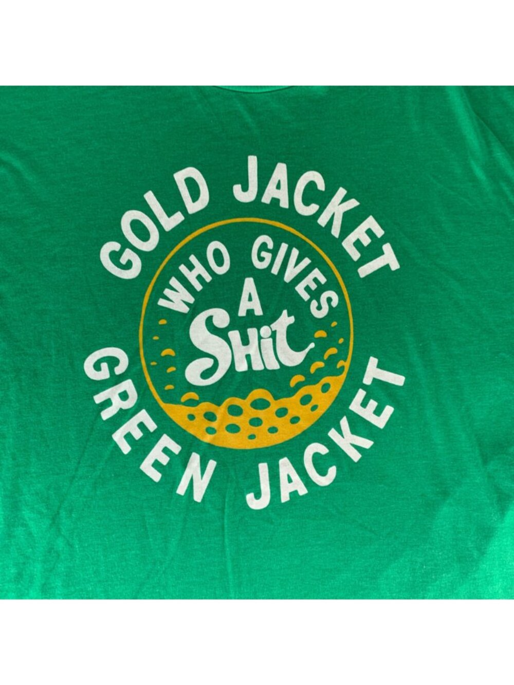 Happy Gilmore Mens Homage Gold Jacket Green Jacket Short Sleeve Shirt Mens 3XL - Picture 2 of 6